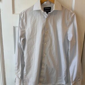 Bonobos White Micro-Pattern Dress Shirt